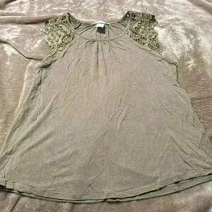 Light Olive Green H&M Blouse